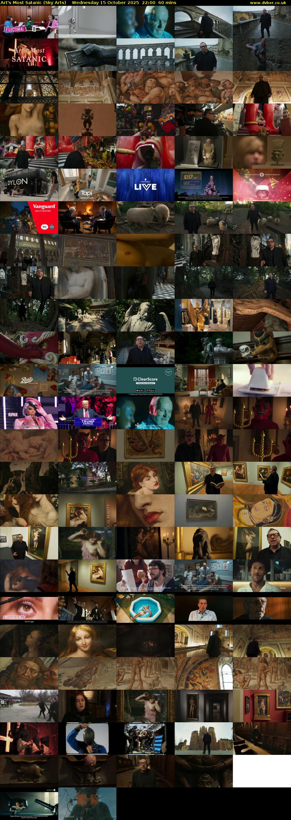 Art's Most Satanic (Sky Arts) Wednesday 15 October 2025 22:00 - 23:00