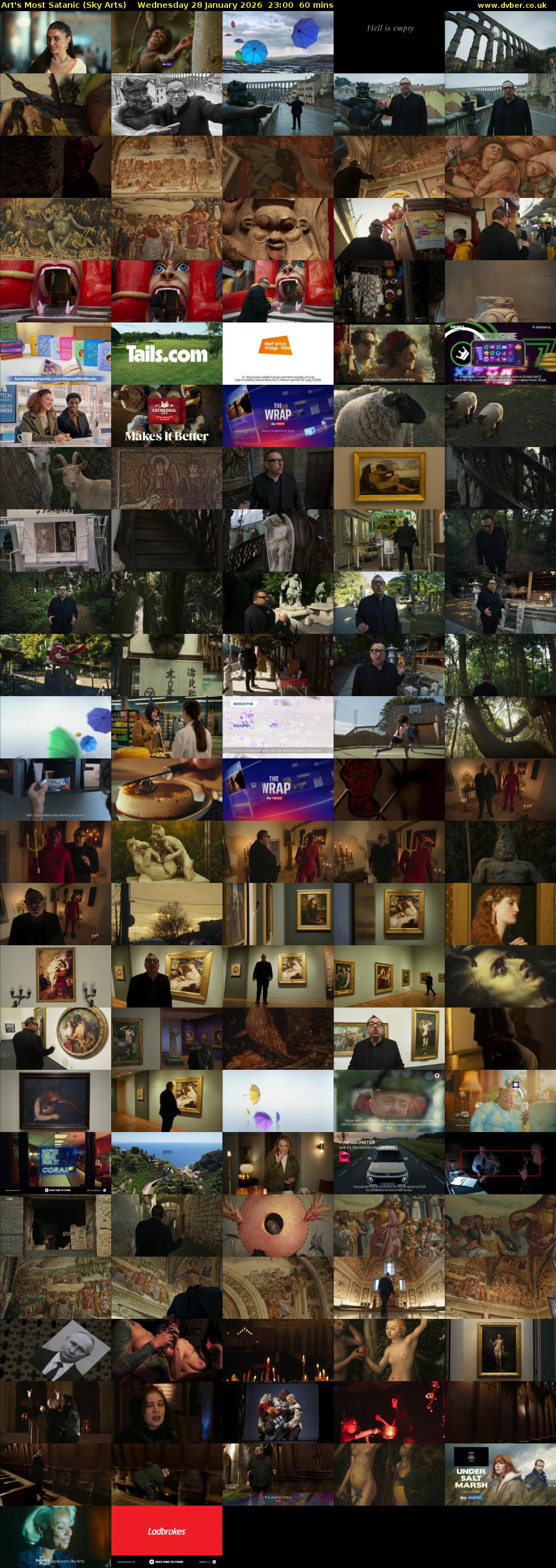 Art's Most Satanic (Sky Arts) Wednesday 28 January 2026 23:00 - 00:00