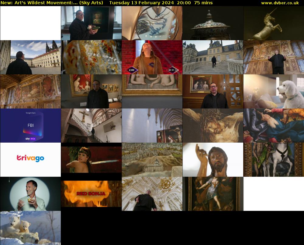 Art's Wildest Movement:... (Sky Arts) Tuesday 13 February 2024 20:00 - 21:15