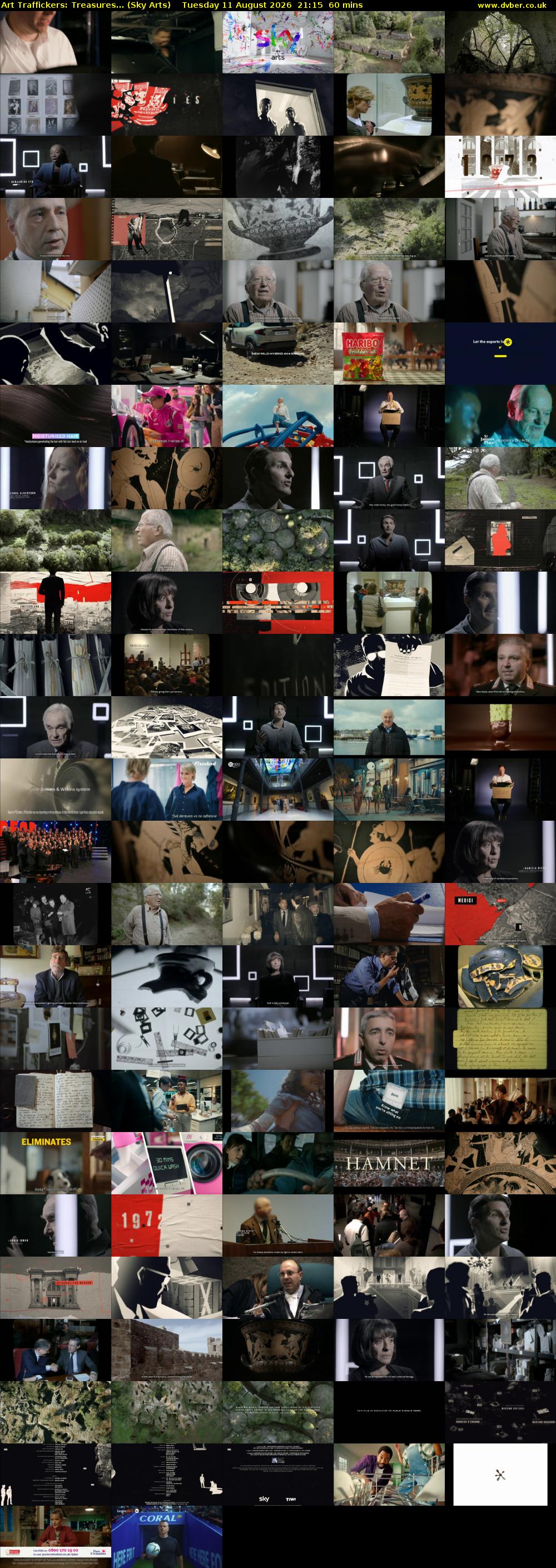 Art Traffickers: Treasures... (Sky Arts) Tuesday 11 August 2026 21:15 - 22:15