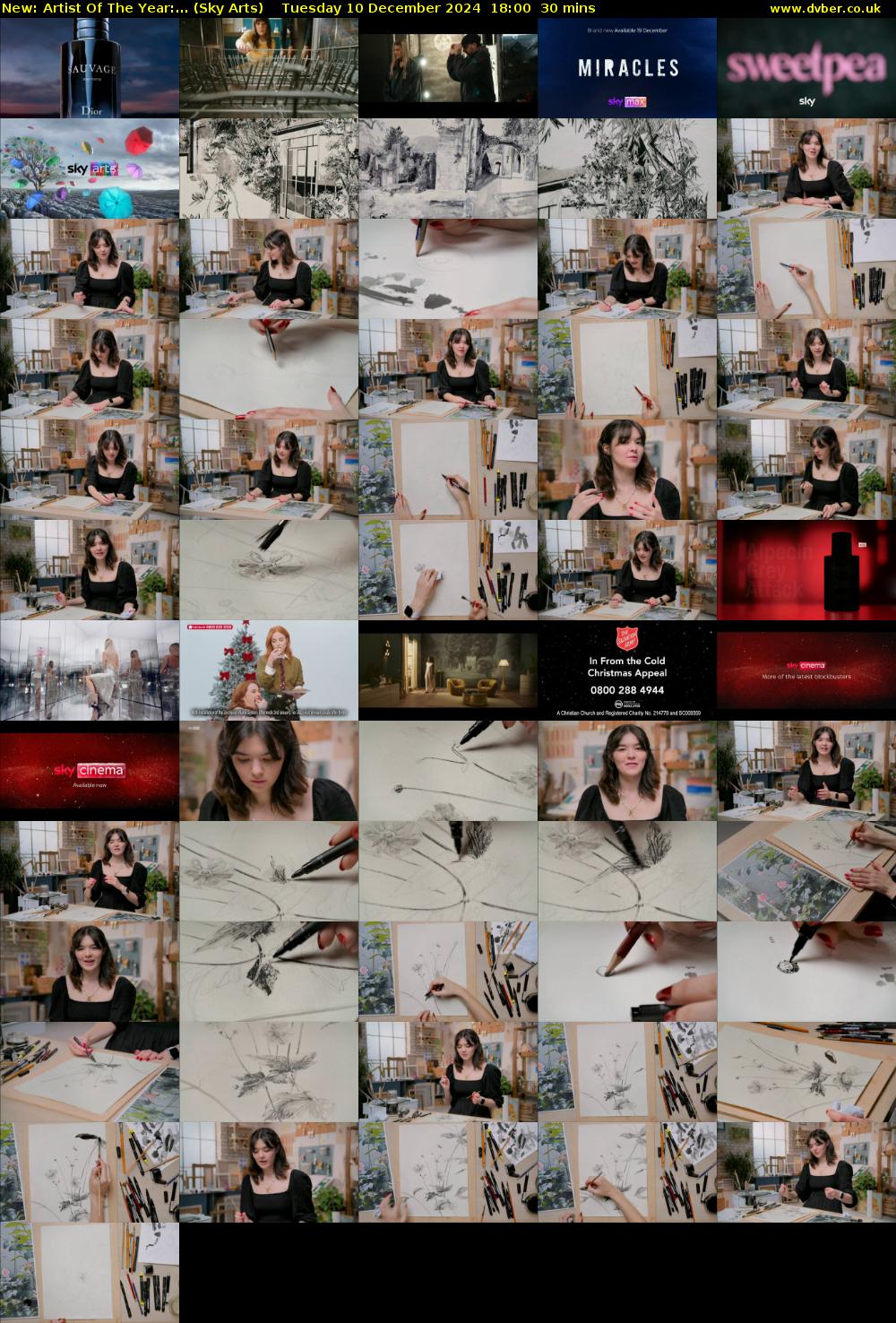 Artist Of The Year:... (Sky Arts) Tuesday 10 December 2024 18:00 - 18:30