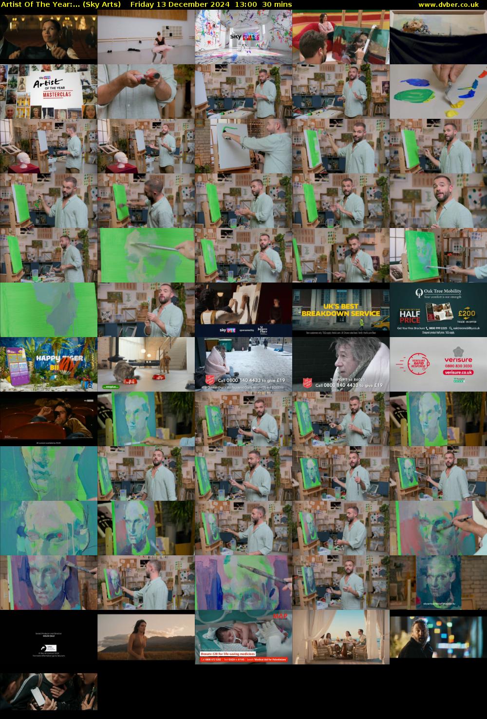 Artist Of The Year:... (Sky Arts) Friday 13 December 2024 13:00 - 13:30