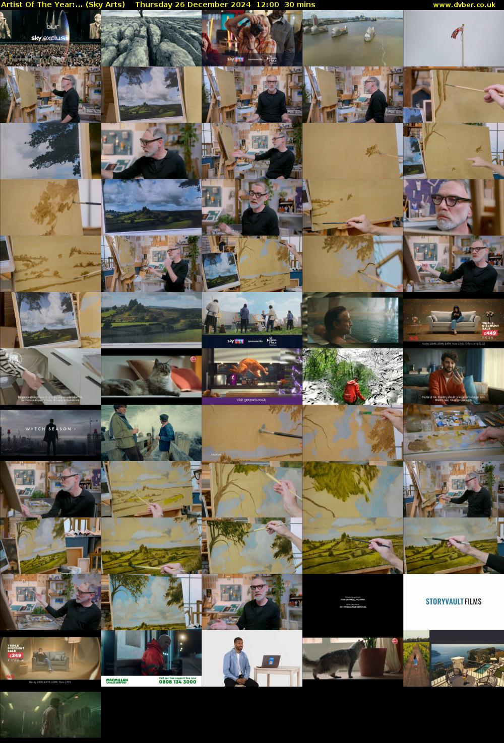 Artist Of The Year:... (Sky Arts) Thursday 26 December 2024 12:00 - 12:30