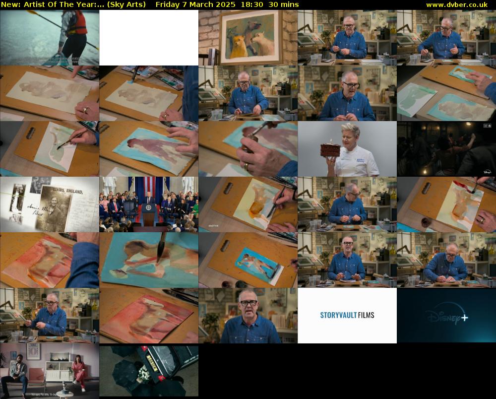 Artist Of The Year:... (Sky Arts) Friday 7 March 2025 18:30 - 19:00