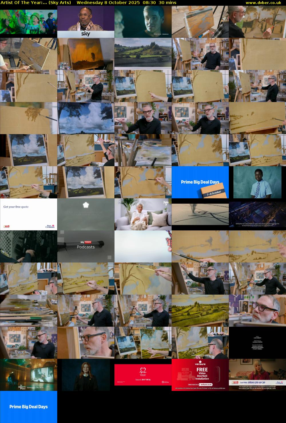 Artist Of The Year:... (Sky Arts) Wednesday 8 October 2025 08:30 - 09:00