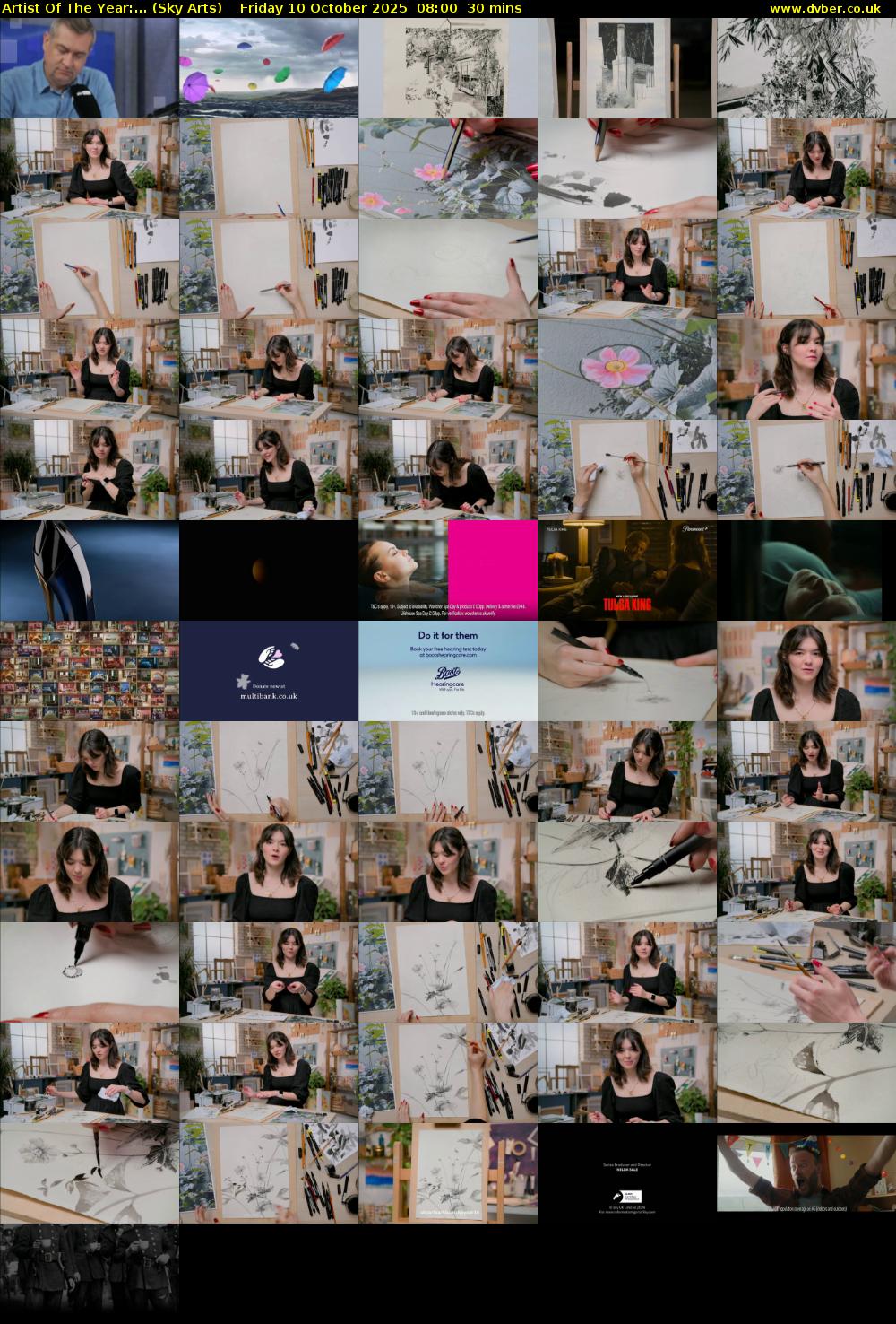 Artist Of The Year:... (Sky Arts) Friday 10 October 2025 08:00 - 08:30