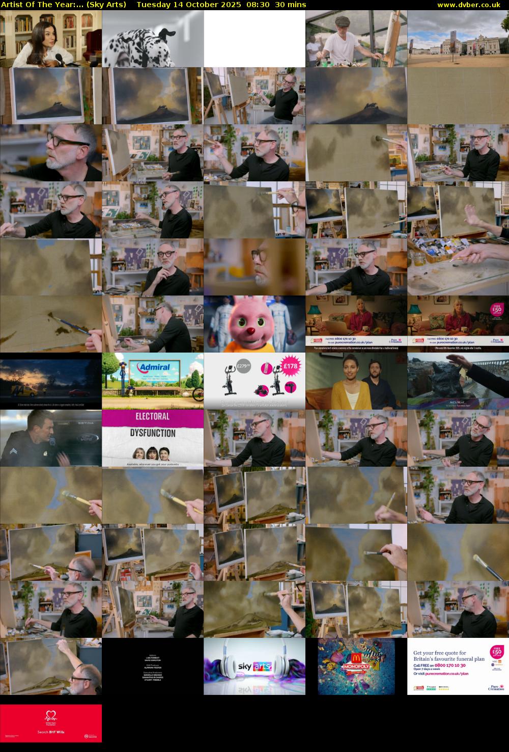 Artist Of The Year:... (Sky Arts) Tuesday 14 October 2025 08:30 - 09:00