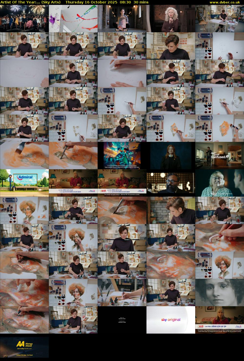 Artist Of The Year:... (Sky Arts) Thursday 16 October 2025 08:30 - 09:00