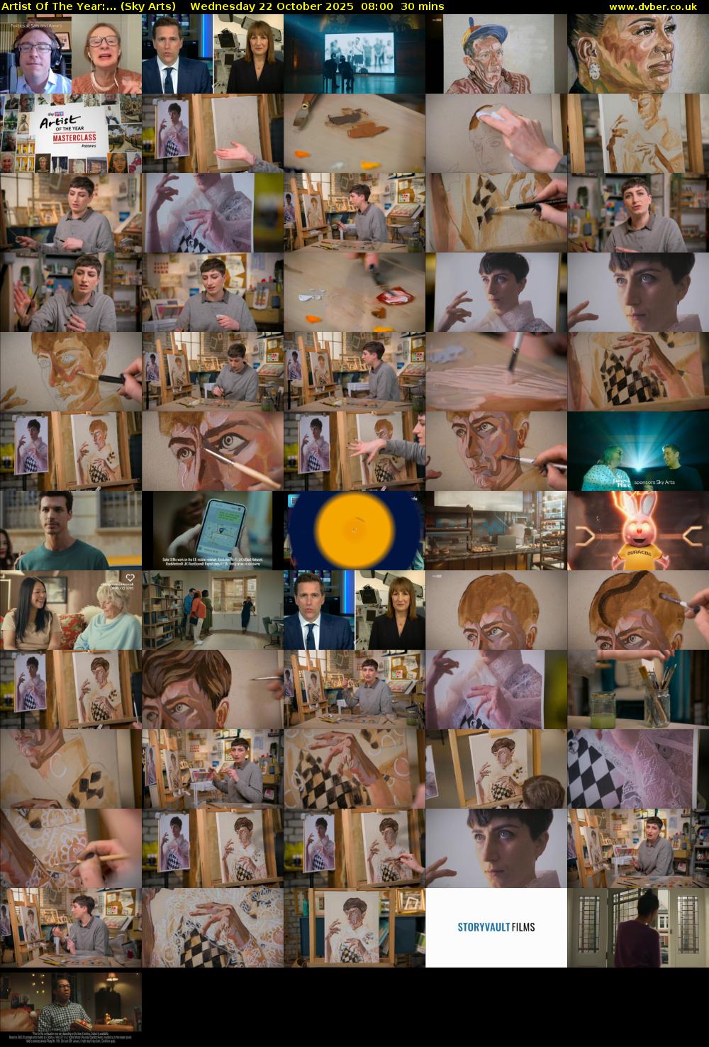 Artist Of The Year:... (Sky Arts) Wednesday 22 October 2025 08:00 - 08:30