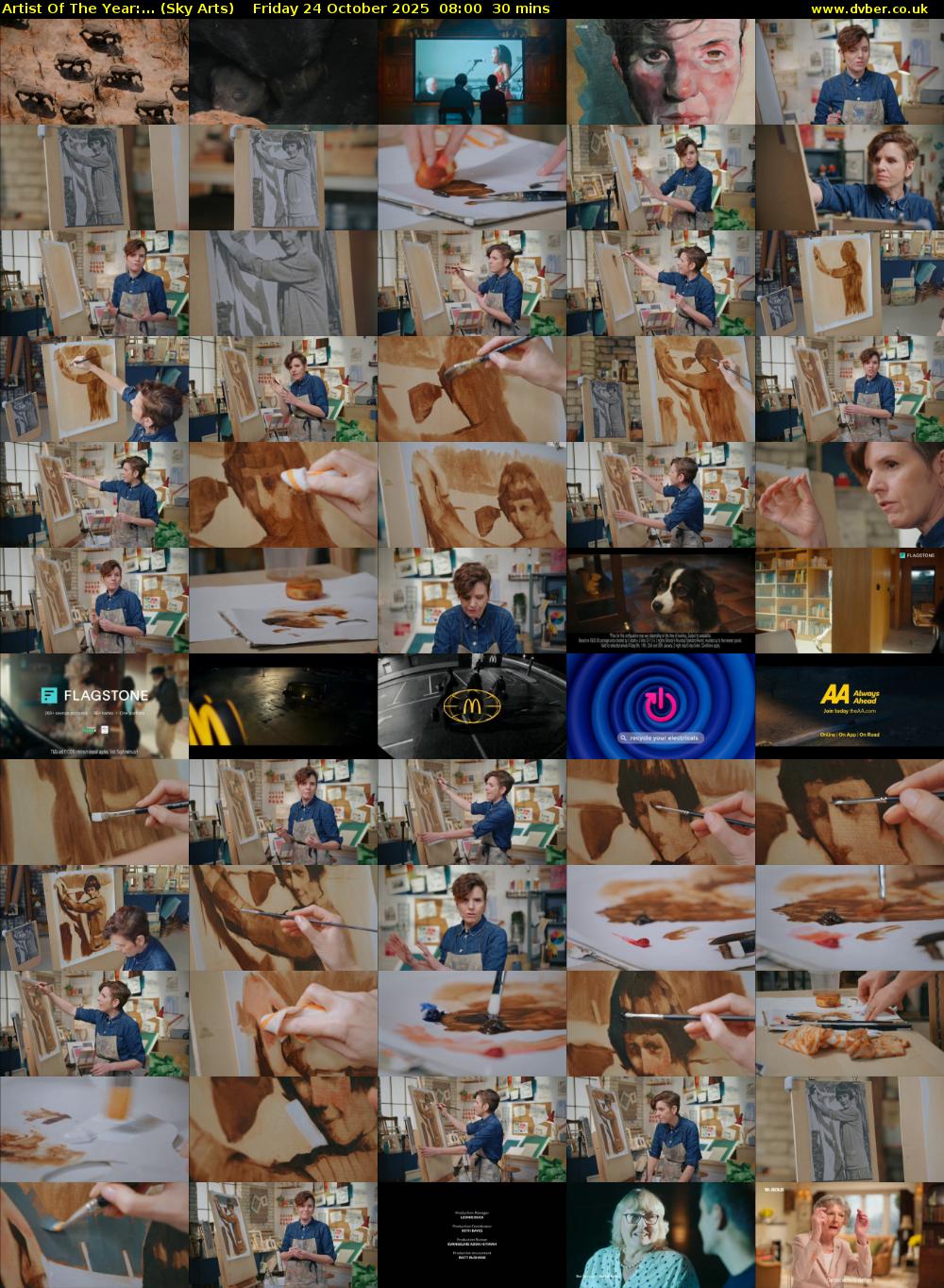 Artist Of The Year:... (Sky Arts) Friday 24 October 2025 08:00 - 08:30