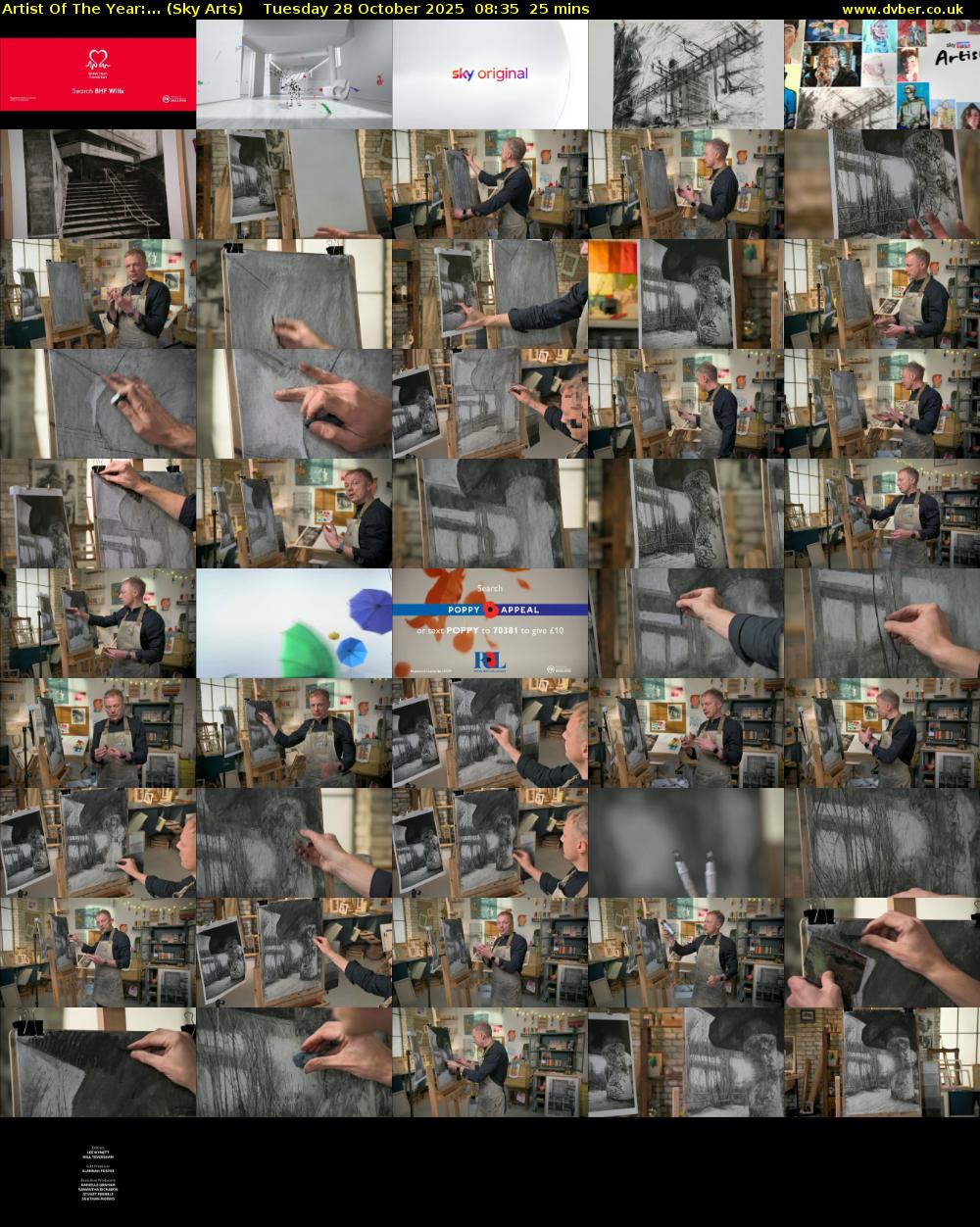 Artist Of The Year:... (Sky Arts) Tuesday 28 October 2025 08:35 - 09:00