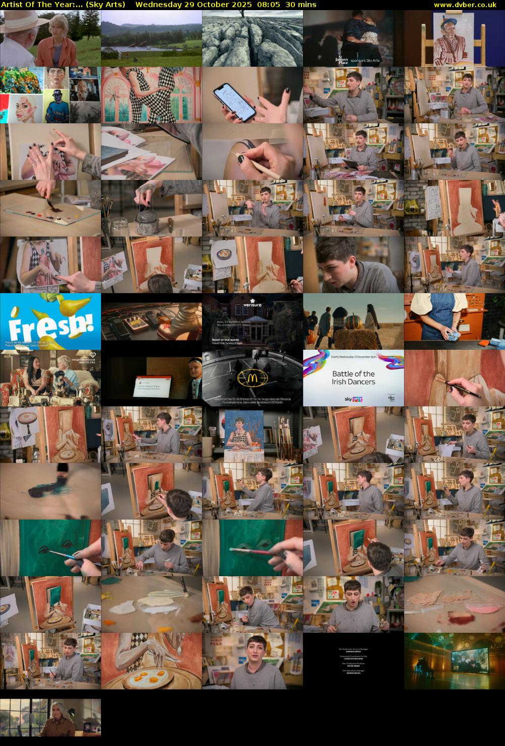 Artist Of The Year:... (Sky Arts) Wednesday 29 October 2025 08:05 - 08:35