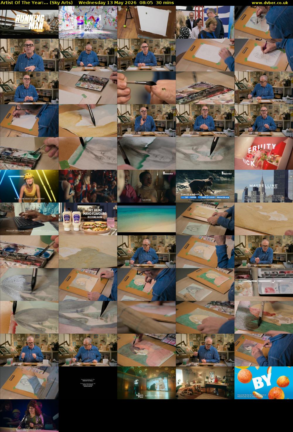 Artist Of The Year:... (Sky Arts) Wednesday 13 May 2026 08:05 - 08:35