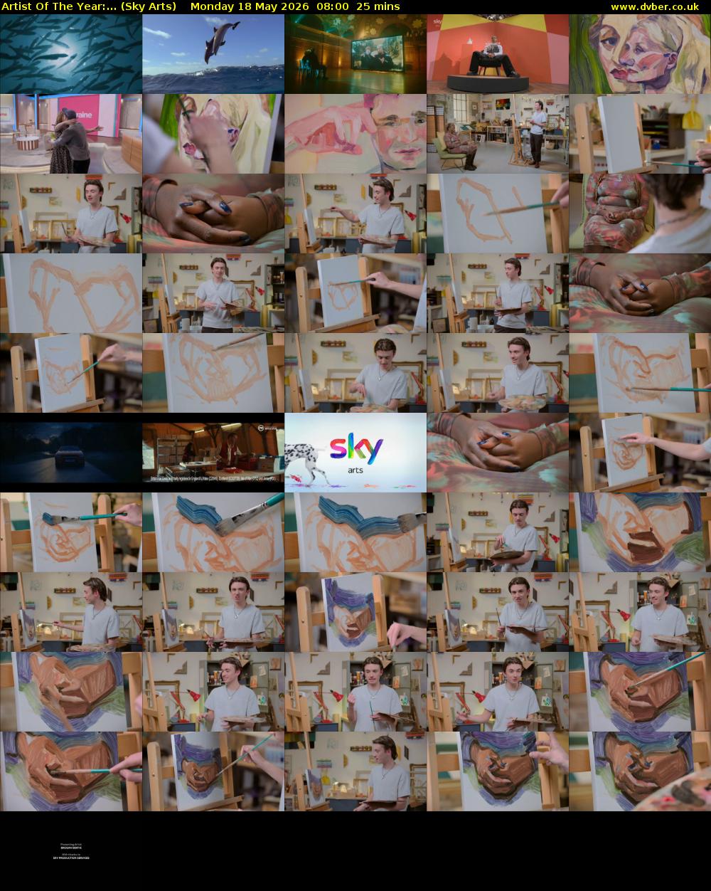 Artist Of The Year:... (Sky Arts) Monday 18 May 2026 08:00 - 08:25