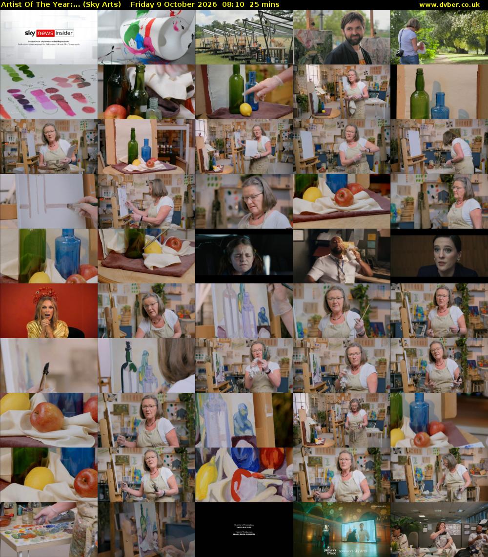 Artist Of The Year:... (Sky Arts) Friday 9 October 2026 08:10 - 08:35