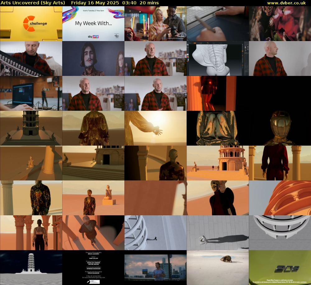 Arts Uncovered (Sky Arts) Friday 16 May 2025 03:40 - 04:00