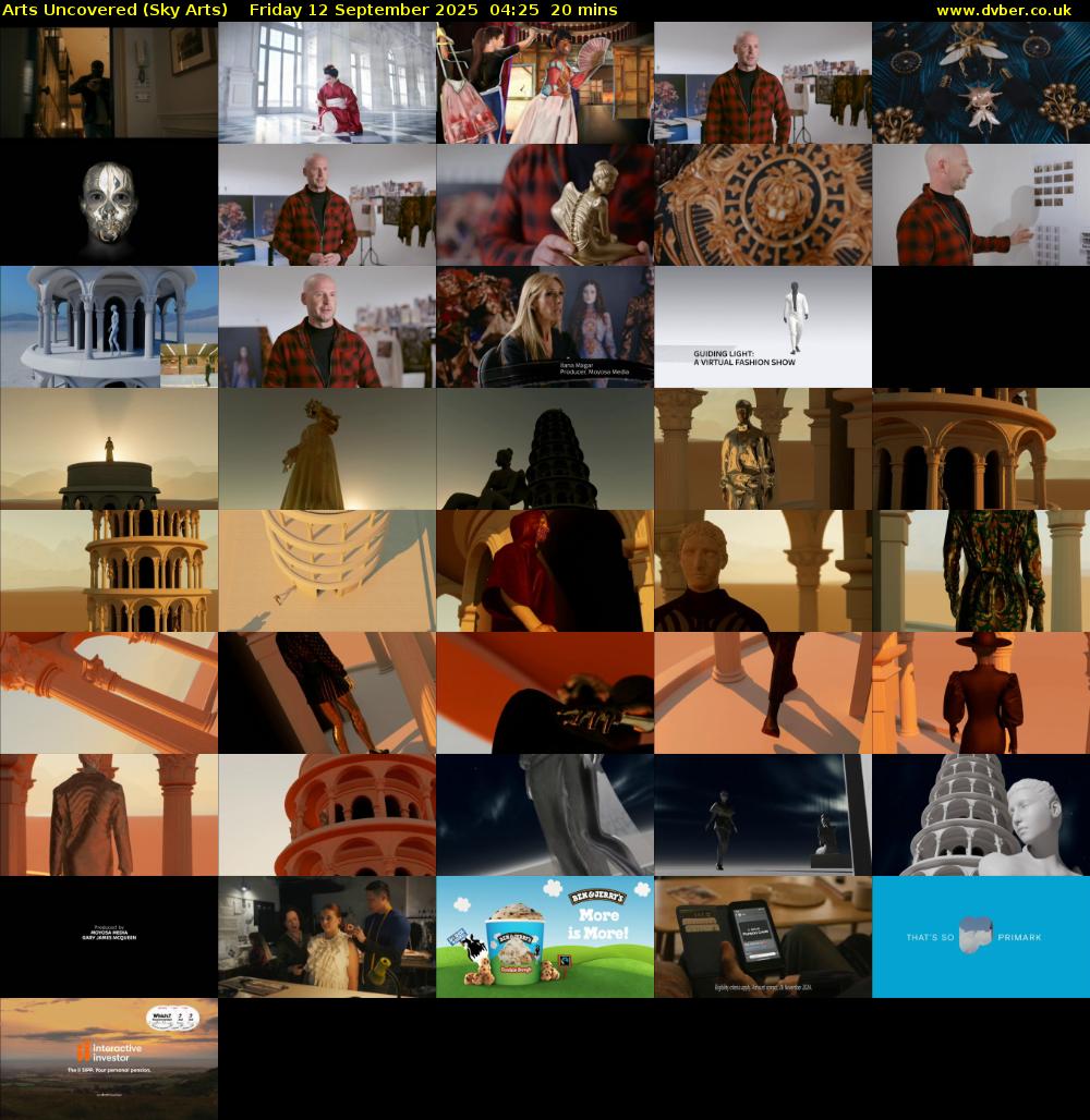 Arts Uncovered (Sky Arts) Friday 12 September 2025 04:25 - 04:45
