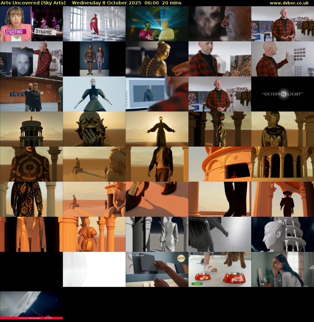 Arts Uncovered (Sky Arts) Wednesday 8 October 2025 06:00 - 06:20