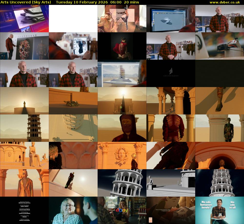 Arts Uncovered (Sky Arts) Tuesday 10 February 2026 06:00 - 06:20