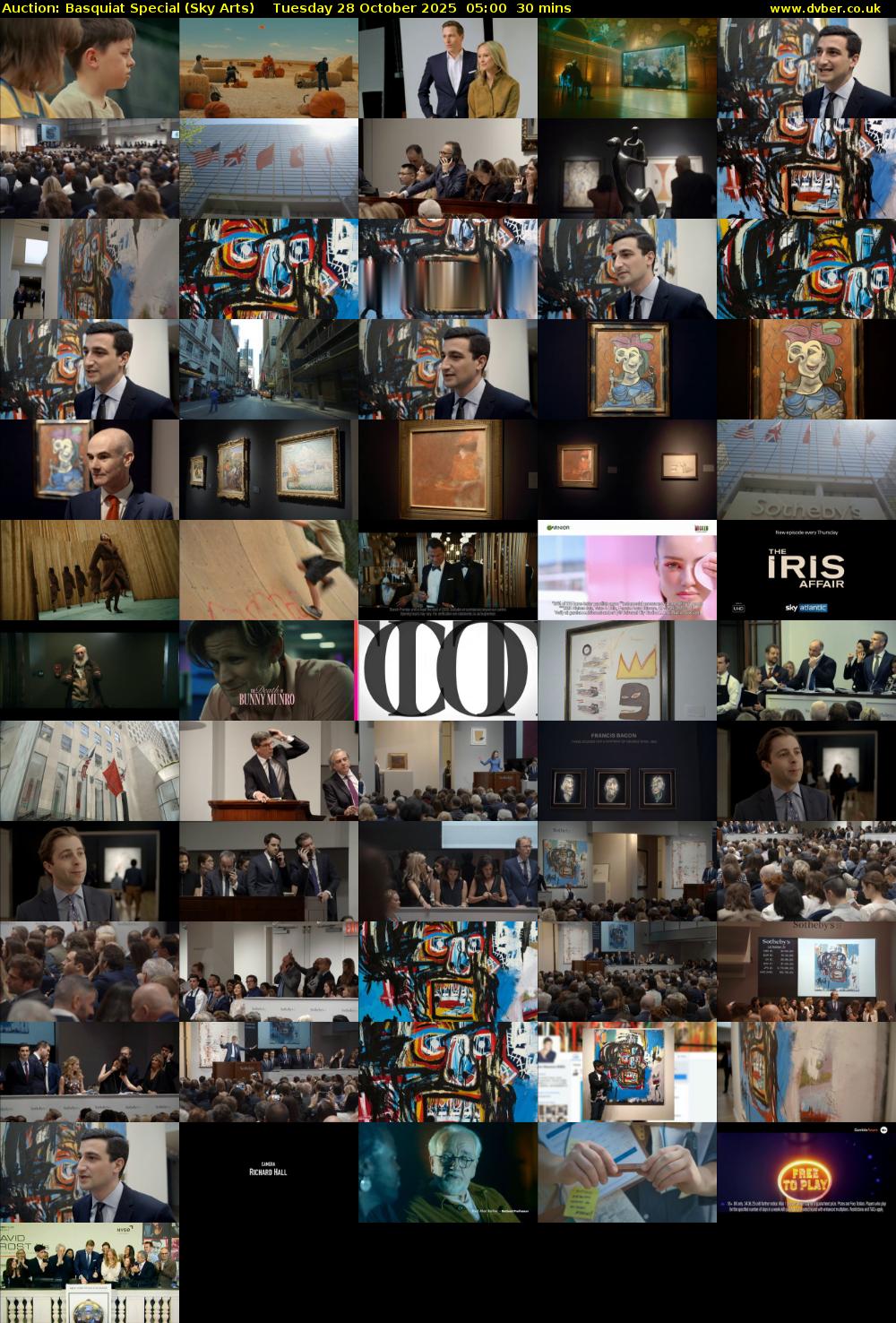 Auction: Basquiat Special (Sky Arts) Tuesday 28 October 2025 05:00 - 05:30