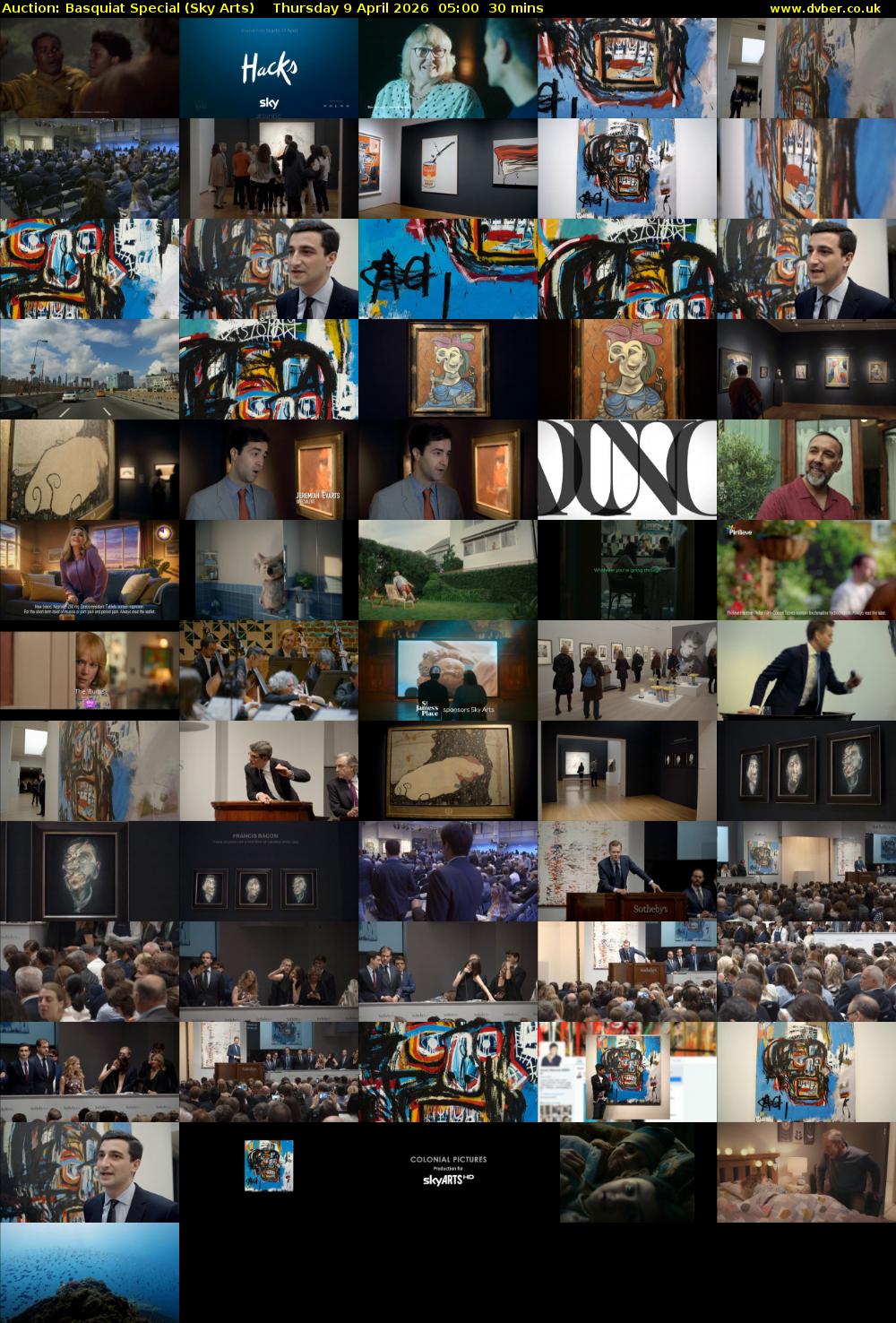 Auction: Basquiat Special (Sky Arts) Thursday 9 April 2026 05:00 - 05:30