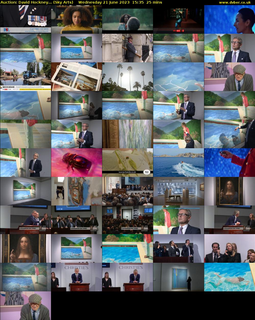 Auction: David Hockney... (Sky Arts) Wednesday 21 June 2023 15:35 - 16:00