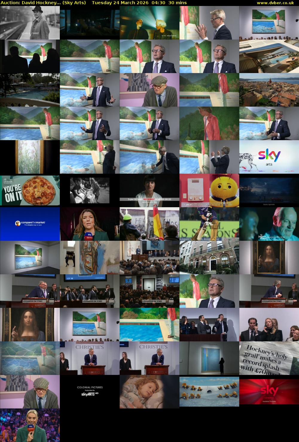 Auction: David Hockney... (Sky Arts) Tuesday 24 March 2026 04:30 - 05:00