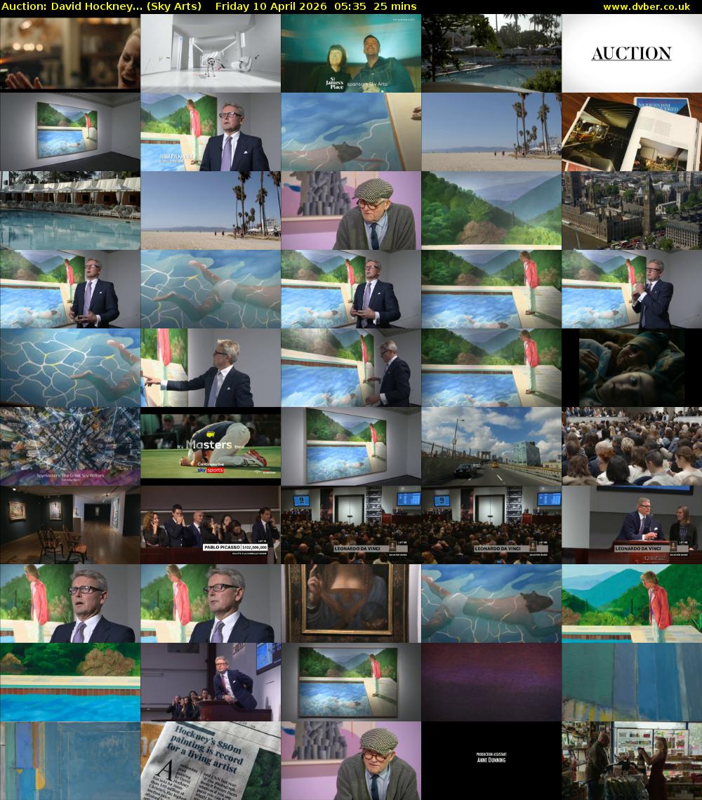 Auction: David Hockney... (Sky Arts) Friday 10 April 2026 05:35 - 06:00