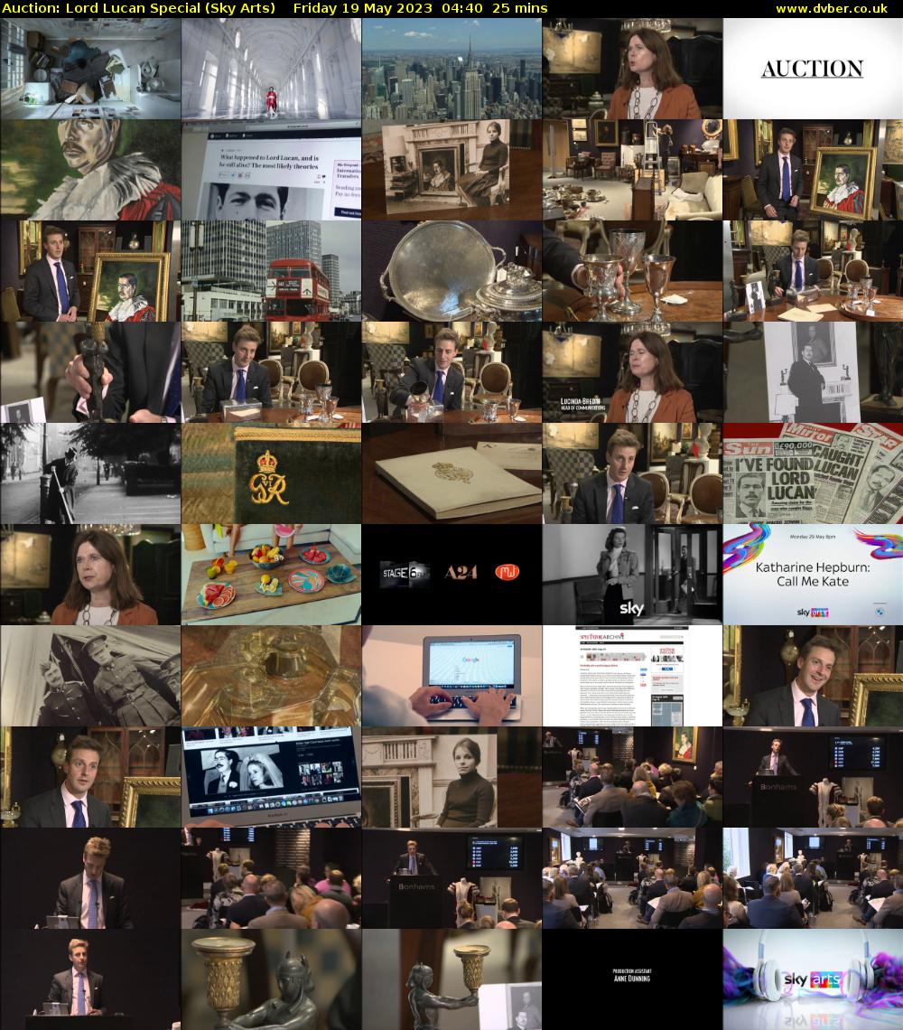 Auction: Lord Lucan Special (Sky Arts) Friday 19 May 2023 04:40 - 05:05