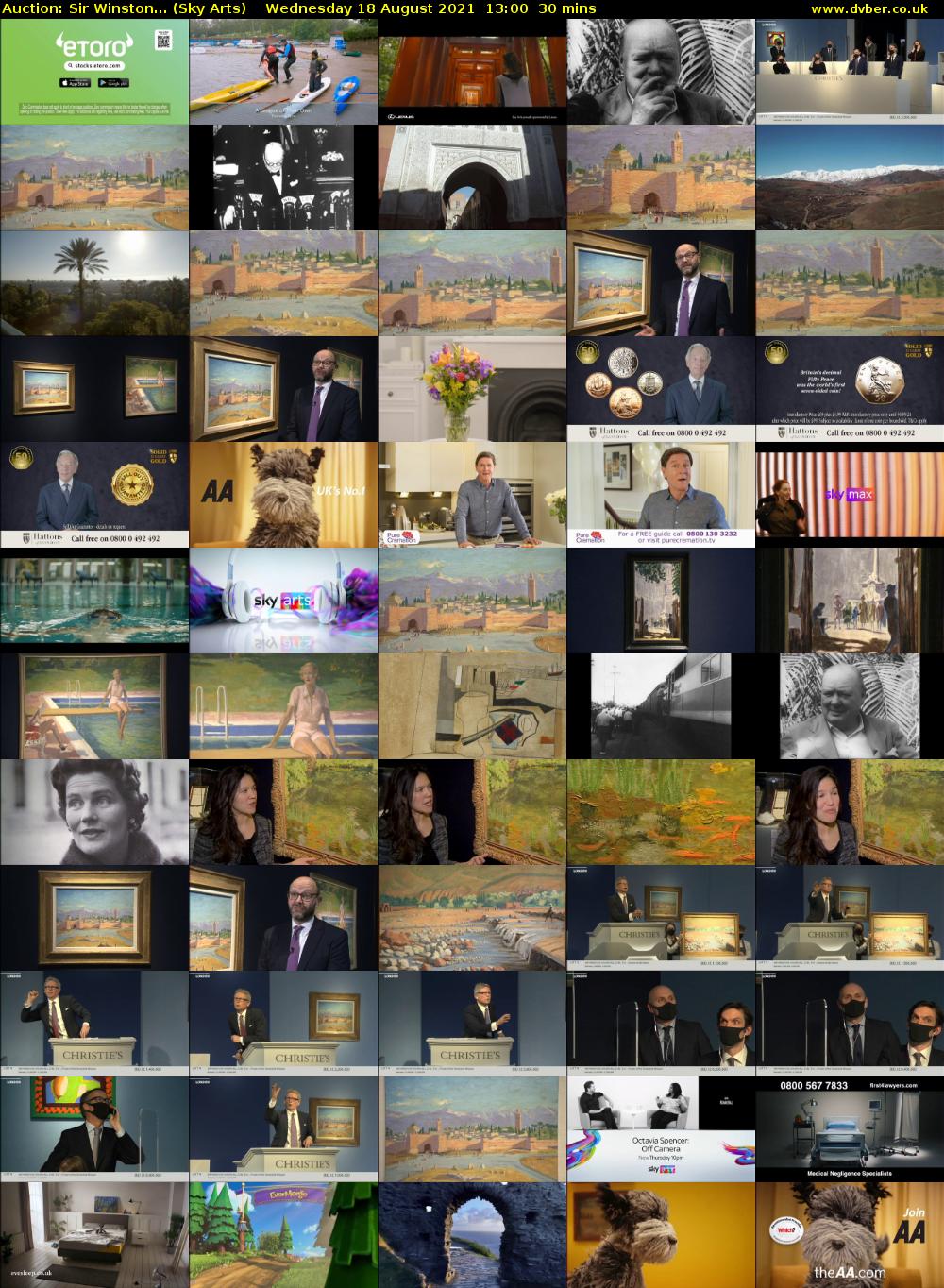 Auction: Sir Winston... (Sky Arts) Wednesday 18 August 2021 13:00 - 13:30