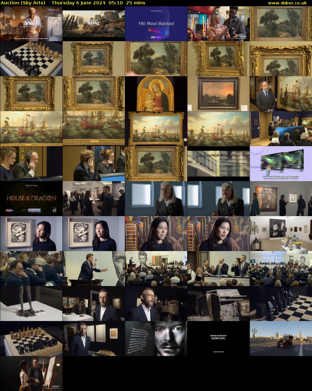 Auction (Sky Arts) Thursday 6 June 2024 05:10 - 05:35
