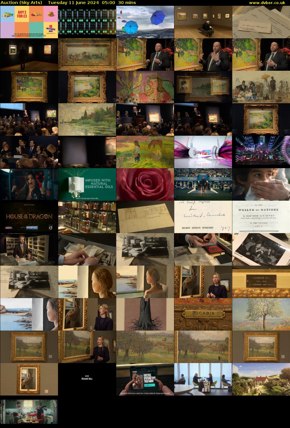 Auction (Sky Arts) Tuesday 11 June 2024 05:00 - 05:30