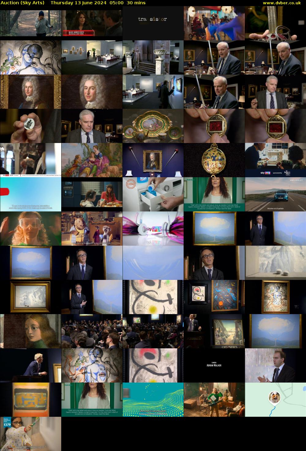 Auction (Sky Arts) Thursday 13 June 2024 05:00 - 05:30