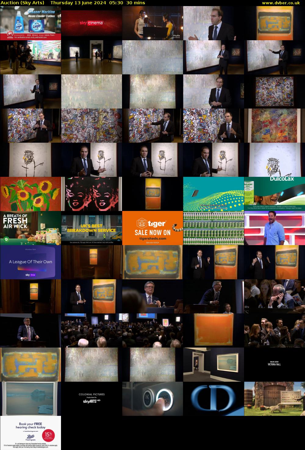 Auction (Sky Arts) Thursday 13 June 2024 05:30 - 06:00