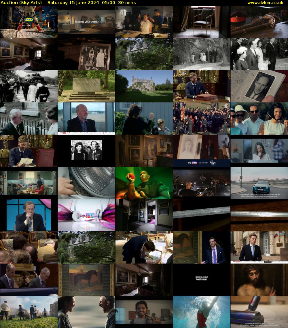 Auction (Sky Arts) Saturday 15 June 2024 05:00 - 05:30