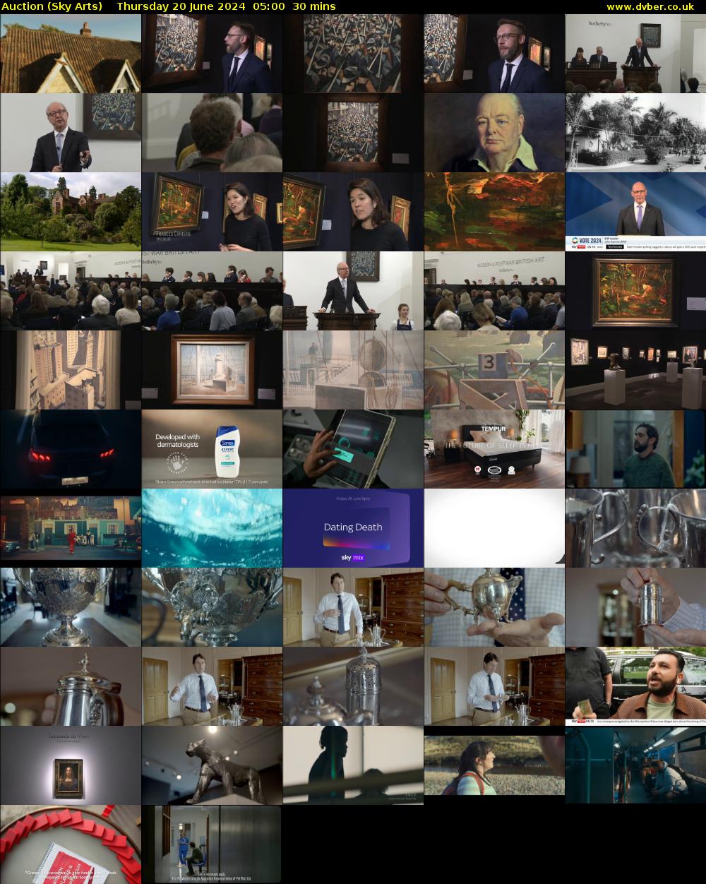 Auction (Sky Arts) Thursday 20 June 2024 05:00 - 05:30