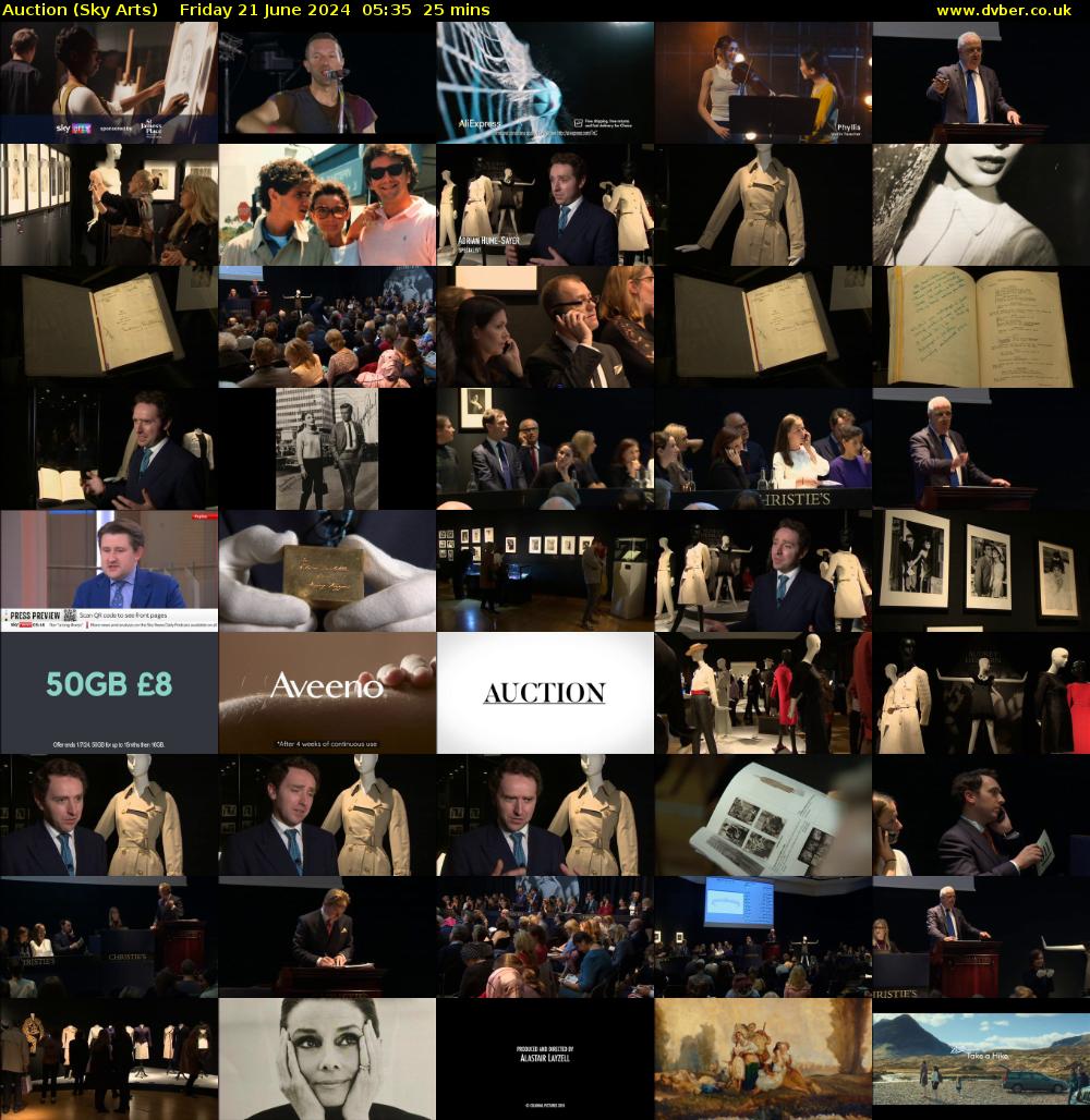 Auction (Sky Arts) Friday 21 June 2024 05:35 - 06:00