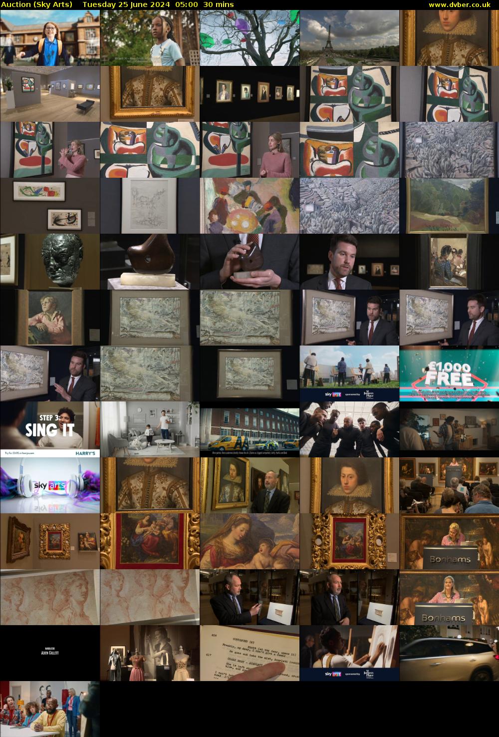 Auction (Sky Arts) Tuesday 25 June 2024 05:00 - 05:30