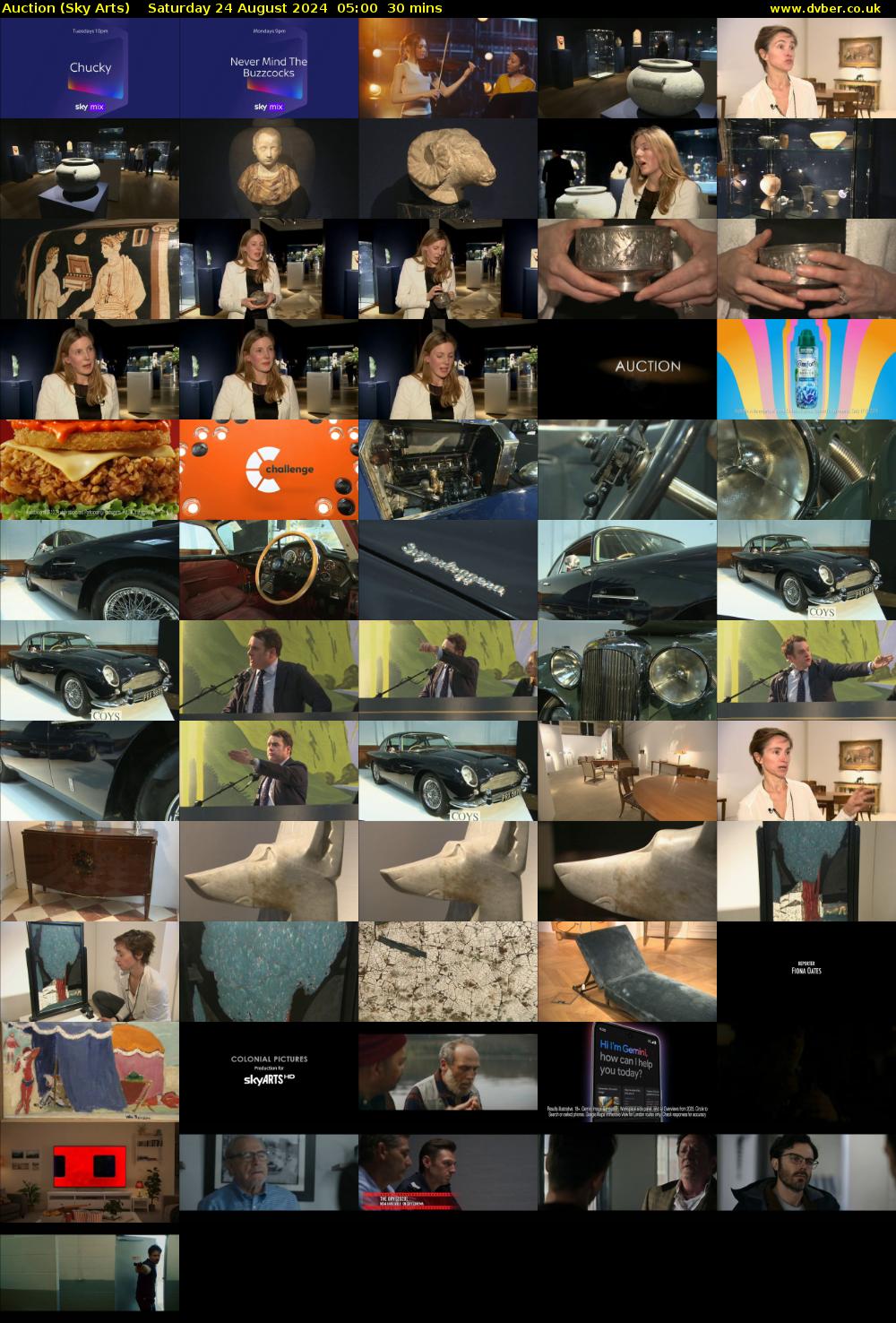 Auction (Sky Arts) Saturday 24 August 2024 05:00 - 05:30