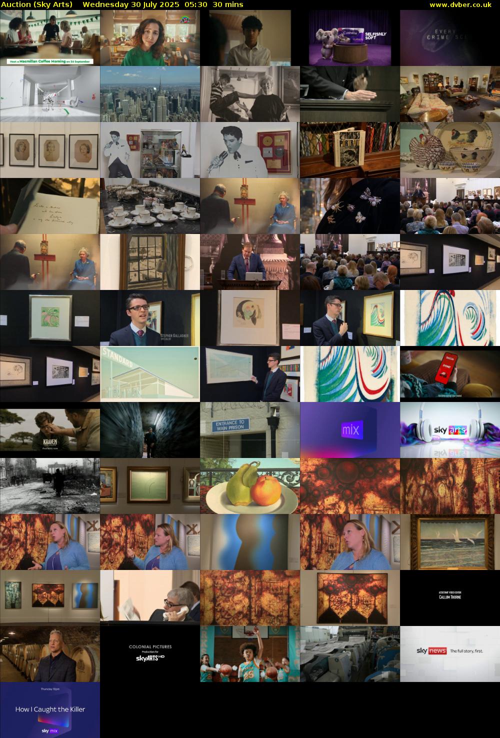 Auction (Sky Arts) Wednesday 30 July 2025 05:30 - 06:00