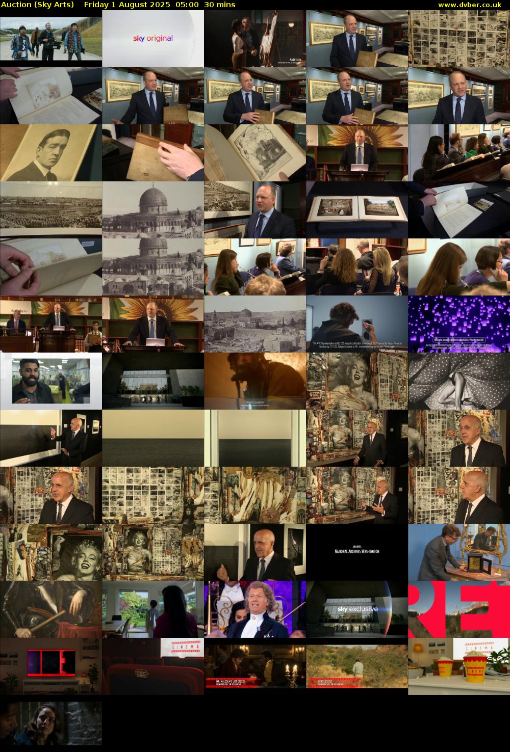 Auction (Sky Arts) Friday 1 August 2025 05:00 - 05:30