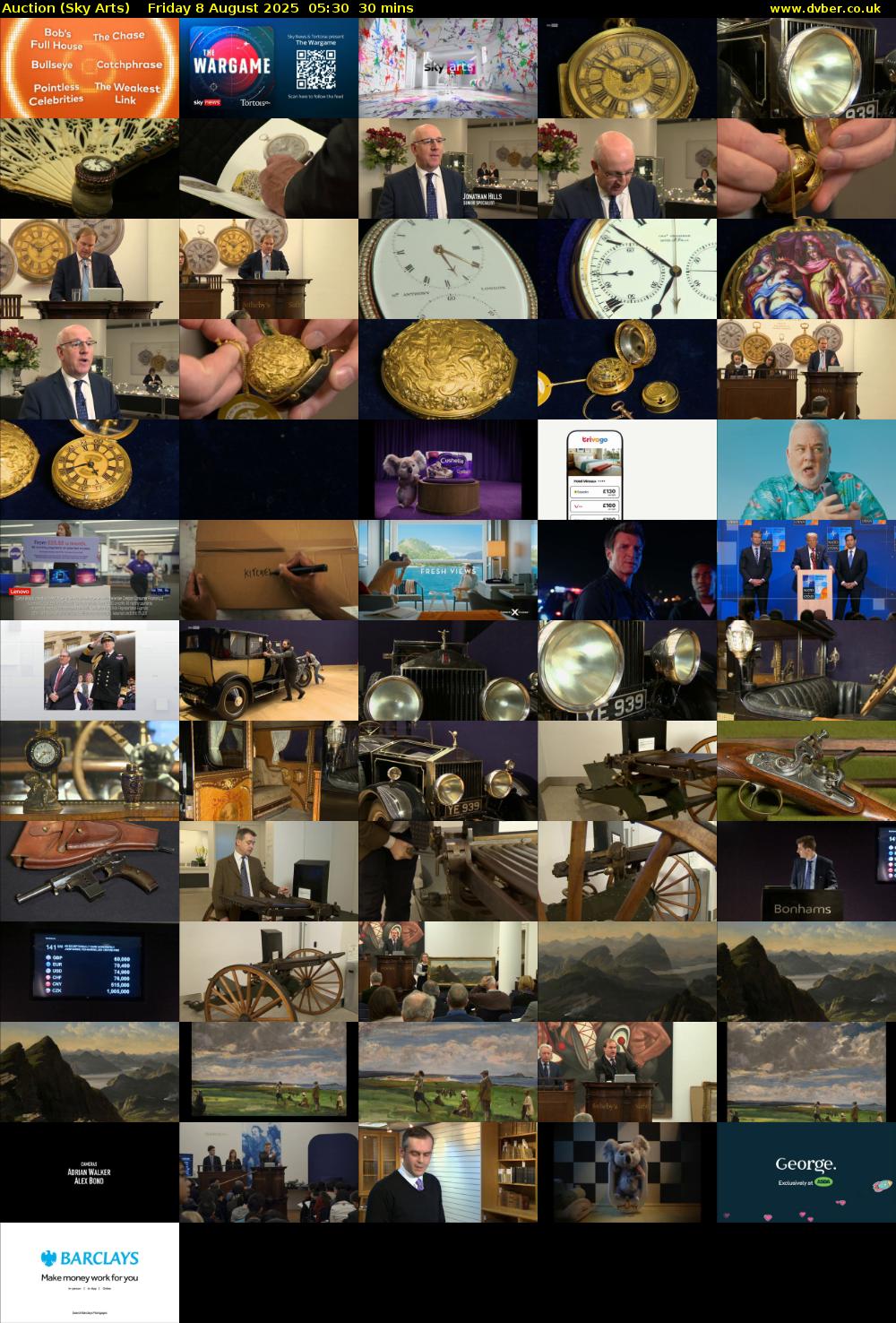 Auction (Sky Arts) Friday 8 August 2025 05:30 - 06:00