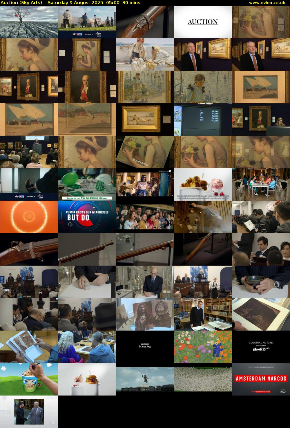 Auction (Sky Arts) Saturday 9 August 2025 05:00 - 05:30