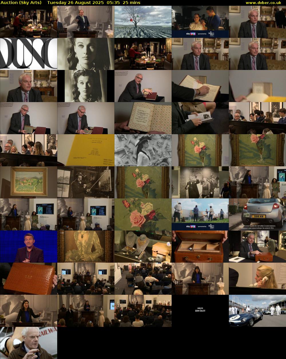 Auction (Sky Arts) Tuesday 26 August 2025 05:35 - 06:00