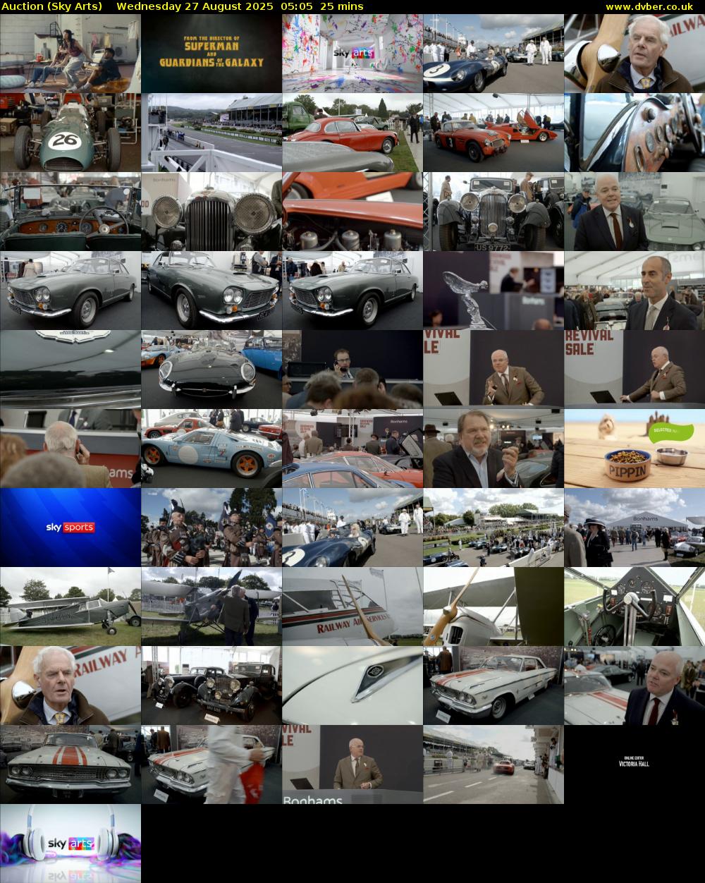 Auction (Sky Arts) Wednesday 27 August 2025 05:05 - 05:30