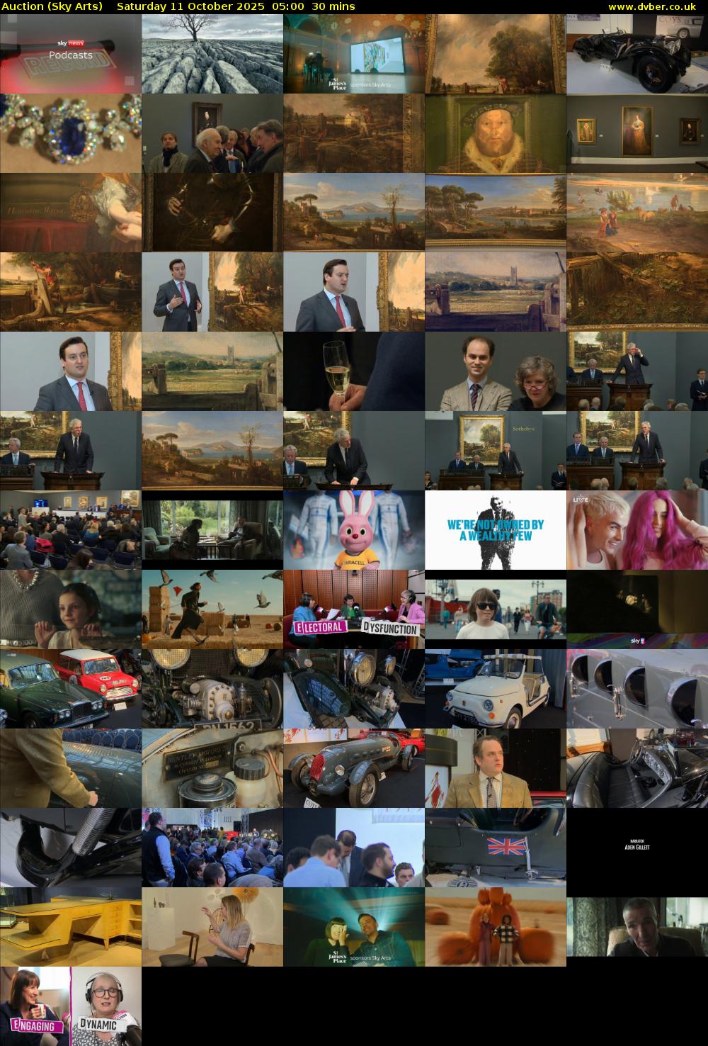 Auction (Sky Arts) Saturday 11 October 2025 05:00 - 05:30