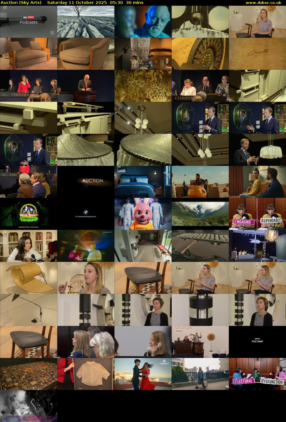 Auction (Sky Arts) Saturday 11 October 2025 05:30 - 06:00