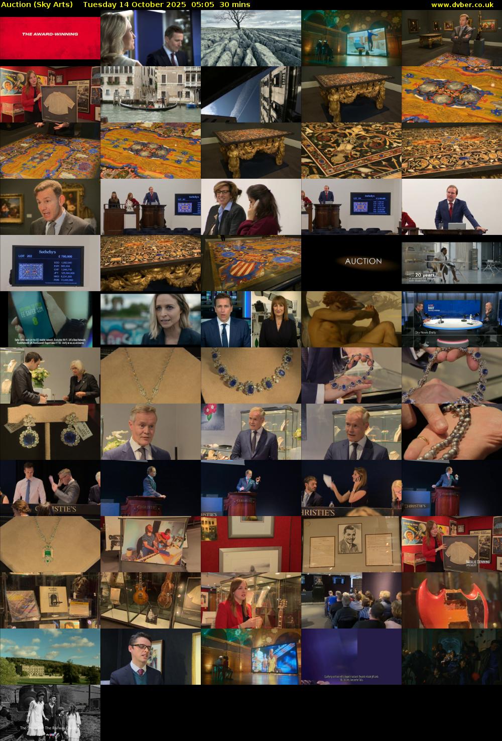 Auction (Sky Arts) Tuesday 14 October 2025 05:05 - 05:35