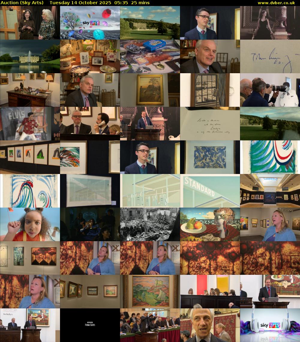 Auction (Sky Arts) Tuesday 14 October 2025 05:35 - 06:00