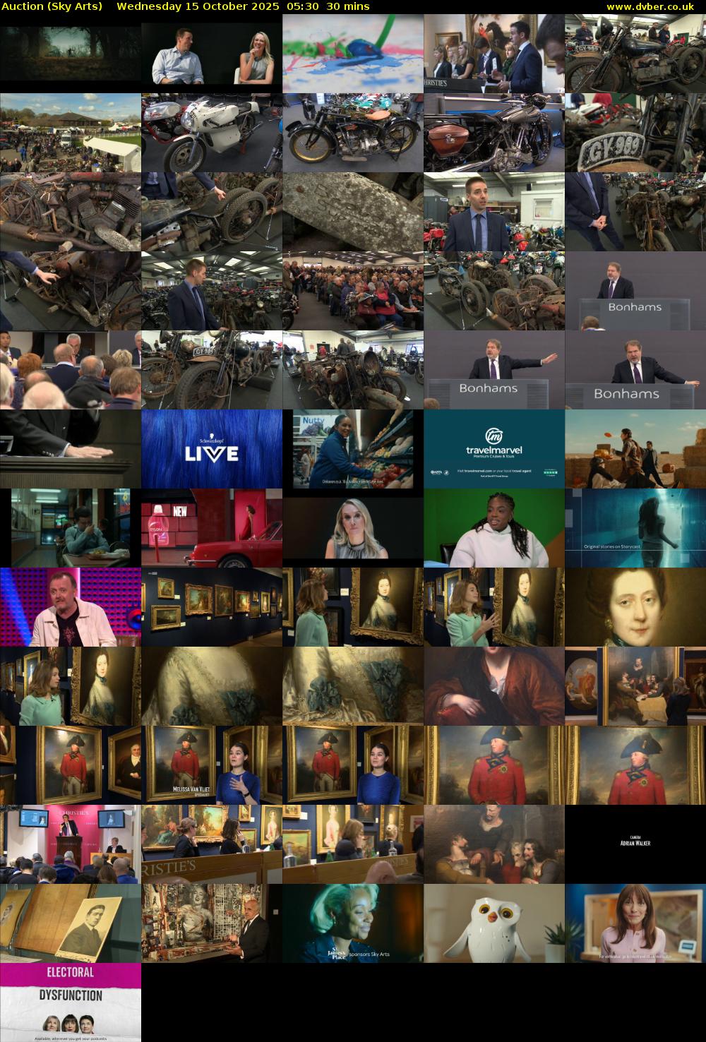 Auction (Sky Arts) Wednesday 15 October 2025 05:30 - 06:00